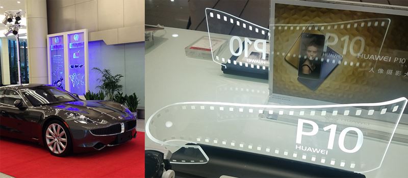 lit acrylic sign
